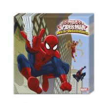 20 SERVIETTES SPIDERMAN WW DE 33X33CM