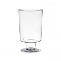 20 VERRES À PIED 5CL TRANSPARENT