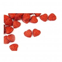 24 CURS DÉCO PAILLETÉ 20MM ROUGE