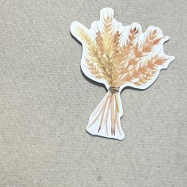 24 CONFETTIS CARTON ÉPIS DE BLÉ 4X3CM