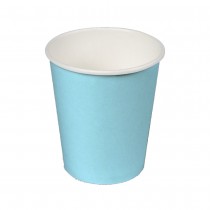24 GOBELETS CARTON BIODÉGRADABLE 20CL BLEU CLAIR
