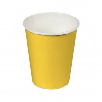 24 GOBELETS CARTON BIODÉGRADABLE 20CL JAUNE