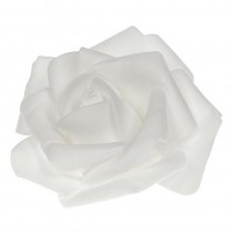 24 ROSES EN POLYFOAM BLANC 4 CM