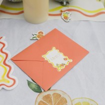 24 STICKERS CADEAUX MERCI AGRUME 5X6.5CM