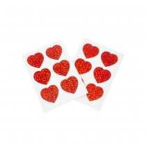 24 STICKERS CUR ROUGE BRILLANT