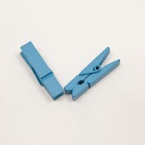 25 PINCES TURQUOISE 3,5 CM