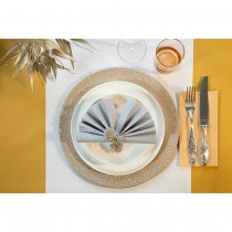 25 SERVIETTES INTISSÉES 40*40 - CAMEL