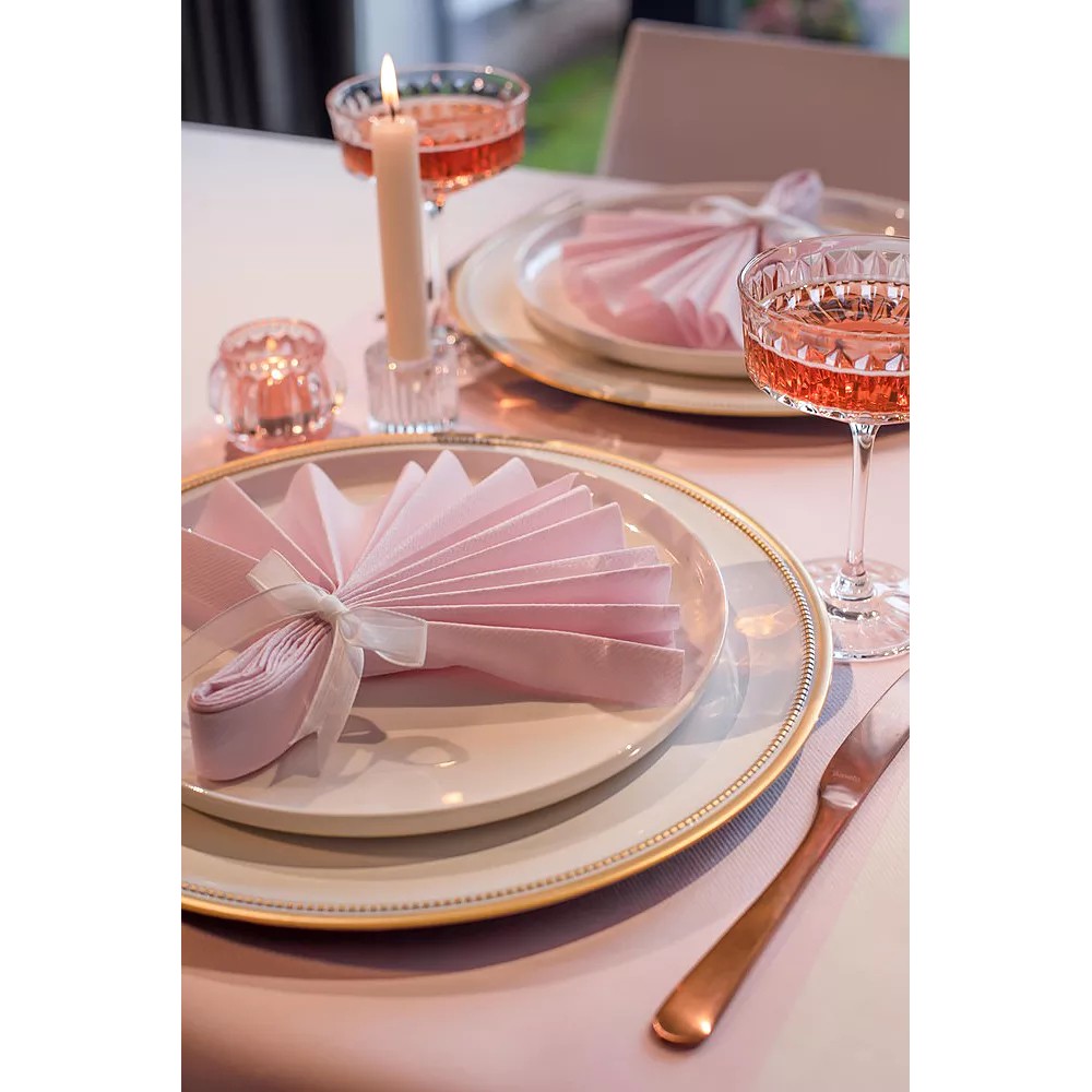 Acheter Serviette jetable cocktail en papier rose x 40 pièces