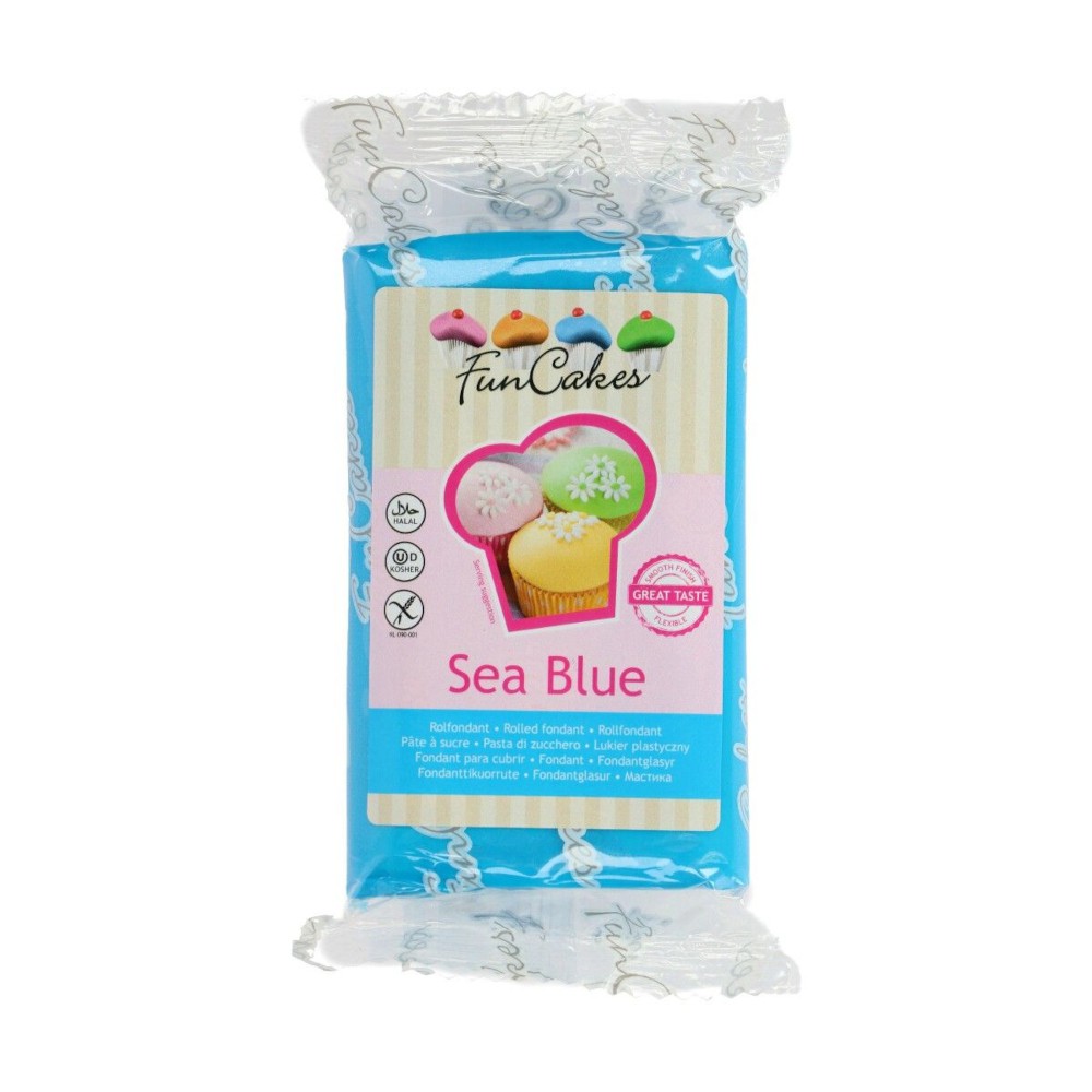 250 GRS PÂTE À SUCRE FUNCAKES - BLEU OCEAN