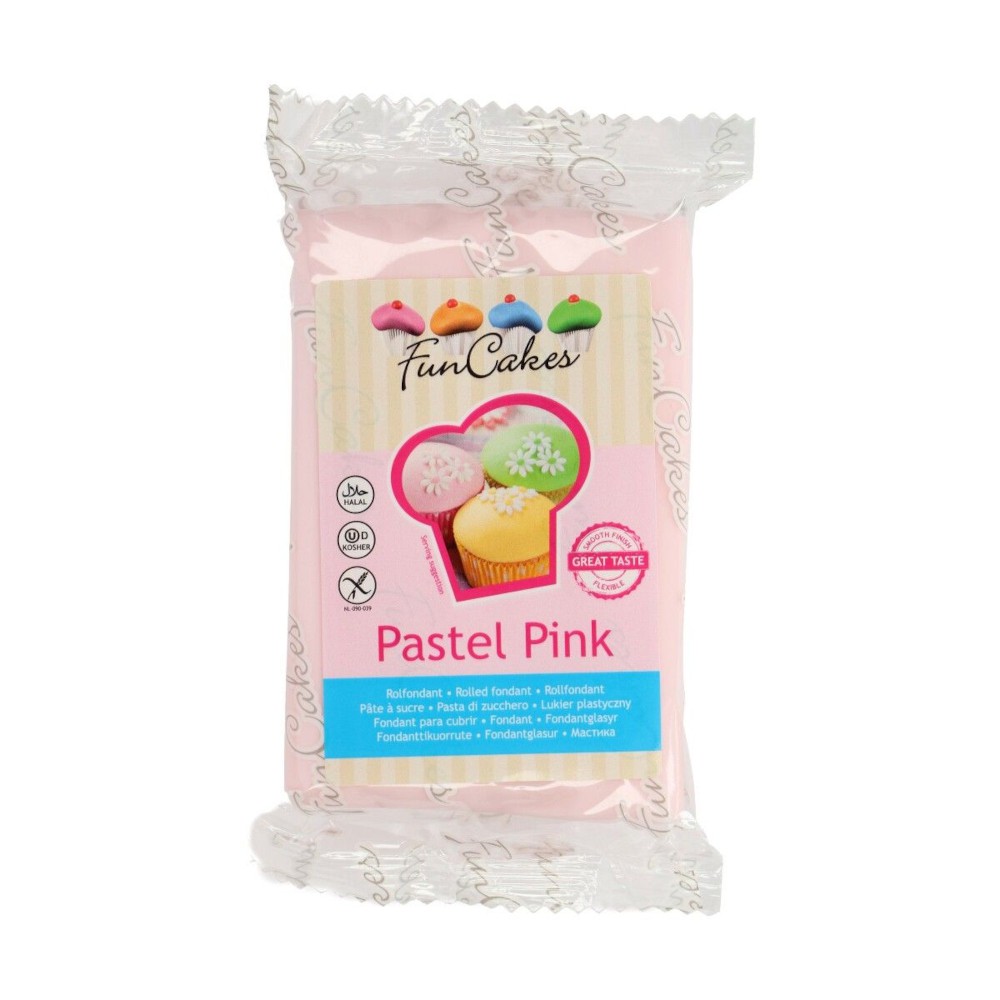 FunCakes - Pâte à sucre FunCakes rose pastel 250 g
