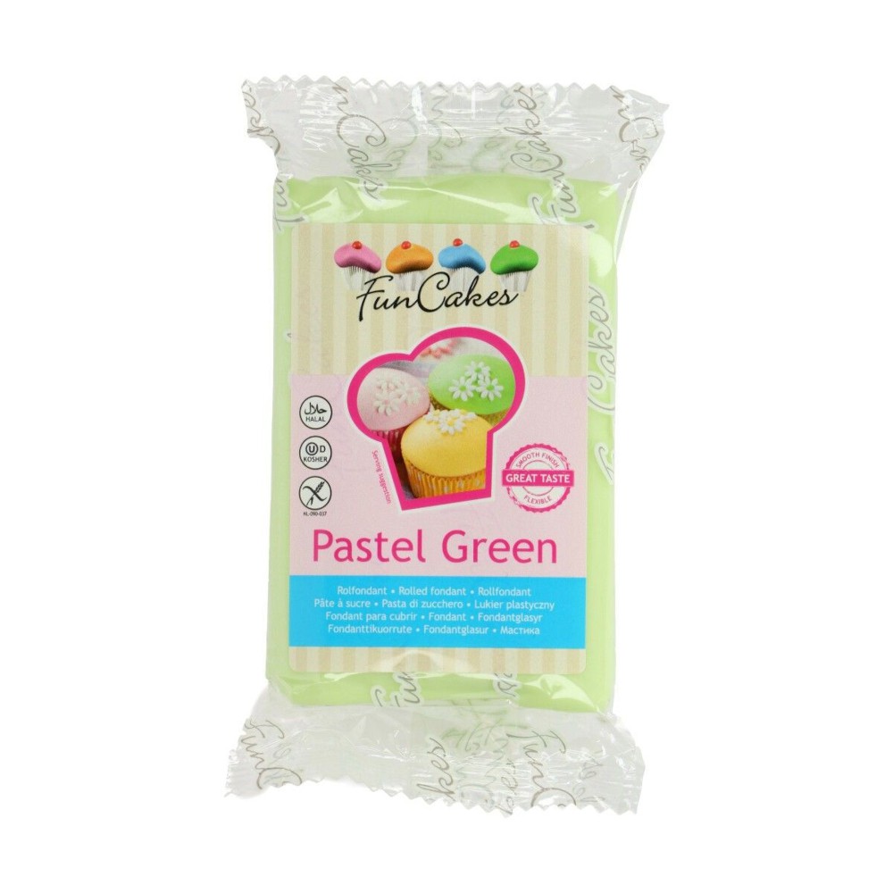 250 GRS PÂTE À SUCRE FUNCAKES - VERT PASTEL