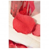 250 PÉTALES ROSE ARTIFICIELLE 4CM ROUGE PASSION