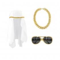 3 ACCESSOIRES DÉGUISEMENT ÉMIR ARABE RICHE HOMME