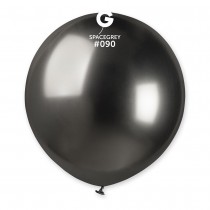 3 BALLONS BIO SHINY BRILLANT 48CM GRIS FONCÉ