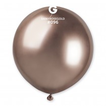 3 BALLONS BIO SHINY BRILLANT 48CM ROSE GOLD