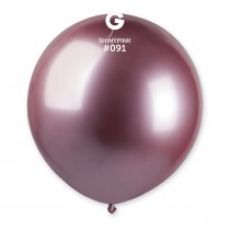 3 BALLONS BIO SHINY BRILLANT 48CM ROSE