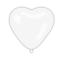 3 BALLONS GÉANT COEUR BLANC BIO 44 CM