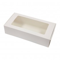 3 BOÎTE PÂTISSIÈRE CARTON FENÊTRE 20X10X4.5CM