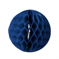 3 BOULES ALVÉOLÉES MARINE 25,20,15CM