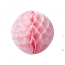 3 BOULES ALVÉOLÉES ROSE 25,20,15CM