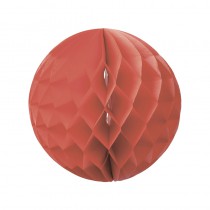 3 BOULES ALVÉOLÉES ROUGES 25, 20, 15 CM