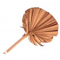 3 FEUILLES DE PALMIER ARRONDIES 60CM MARRON