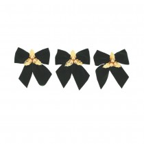 3 NOEUDS VELOURS BAIES HOUX 10X12CM VERT ANGLAIS