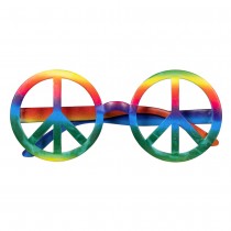 3 PAIRES LUNETTES FESTIVES PEACE RAINBOW ADULTE