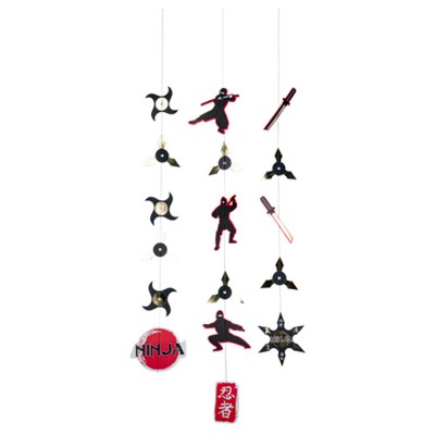 3 SUSPENSIONS NINJA 80-90CM NOIR ROUGE OR