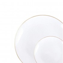 32 ASSIETTES CLASSIC COLLECTION BLANC OR