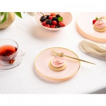 32 ASSIETTES CLASSIC COLLECTION ROSE OR