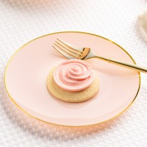 32 ASSIETTES CLASSIC COLLECTION ROSE OR