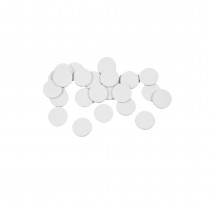 36 CONFETTIS PASTILLE ROND BOIS 1.2CM BLANC