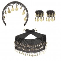 4 ACCESSOIRES DANSE DU VENTRE ORIENTALE ADULTE