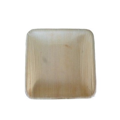 4 ASSIETTES BIODÉGRADABLES EN PALMIER ARECA 18X18CM