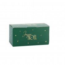 4 BOÎTES CARTON CHOCOLATS JOYEUX NOËL 10X5CM VERT