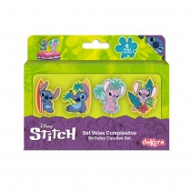 4 BOUGIES ANNIVERSAIRE STITCH ANGEL