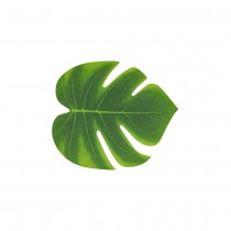 4 FEUILLES TROPICALES 21X18CM VERT