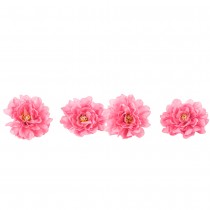 4 FLEURS PIVOINE ARTIFICIEL 9X9CM FUCHSIA