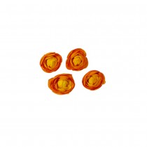 4 FLEURS RENONCULE ARTIFICIELLE 6CM CORAIL