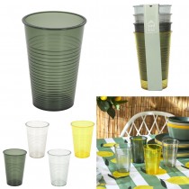 4 GOBELETS PLASTIQUE POP