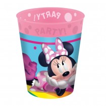 4 GOBELETS RÉUTILISABLE MINNIE RAINBOW 25CL