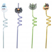 4 PAILLES PVC TOURBILLON HALLOWEEN FUN 27CM
