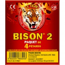 4 PÉTARDS LE TIGRE BISON N°2