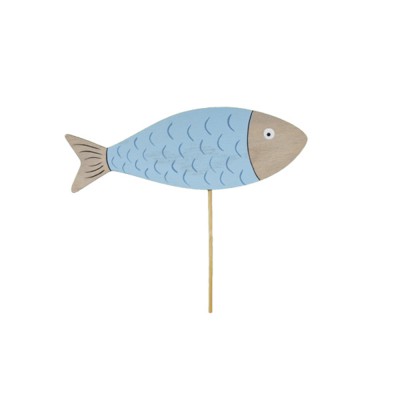 4 POISSONS ÉCAILLES DÉCO BOIS SUR PIC 20