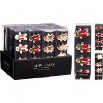 4 RONDS DE SERVIETTE ZINC BONHOMME PAIN ÉPICES OR