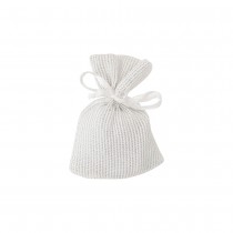 4 SACHETS POLYESTER FILET 10X8CM ARGENT MÉTAL