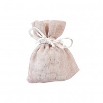 4 SACHETS TOILE PASTEL 8X10CM ROSE
