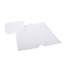 4 SERVIETTES GAZE DE COTON LAVABLE 40CM BLANC