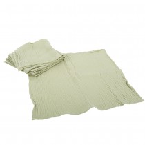 4 SERVIETTES GAZE DE COTON LAVABLE 40CM VERT SAUGE